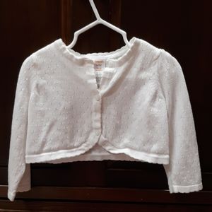 Gymboree baby 12-18 months white cardigan